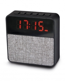 Radio FM autoscan e orologio con display a LED con allarme