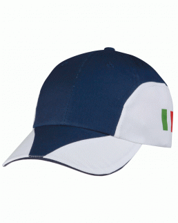 Cappellino 8 pannelli bicolore sandwich