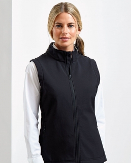 Gilet softshell da donna a due strati