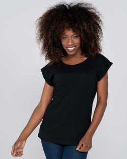 T-shirt leggera maniche con orlo
