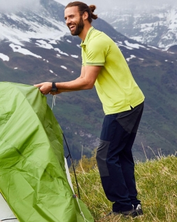 Pantaloni uomo da trekking in tessuto leggero