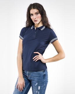 Polo Sissi colletto rigato
