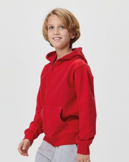 Felpa con cappuccio full zip bambino