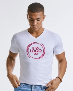 T-shirt uomo scollo a V Pure Organic