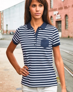 Polo donna Striped