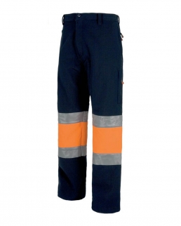 Pantalone certificato alta visibilità bicolore Workshell