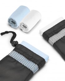 Asciugamano in microfibra con custodia a sacca
