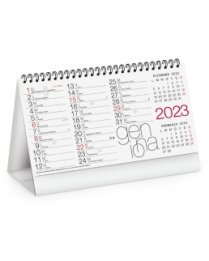 Calendario da tavolo in carta patinata