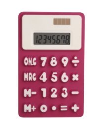 Calcolatrice 8 cifre in gomma e plastica