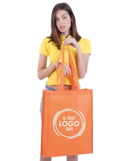 Borsa shopper maxi con doppi manici