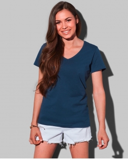 T-shirt con collo a V Classic V-neck