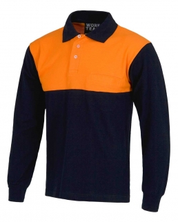 Polo manica lunga in cotone
