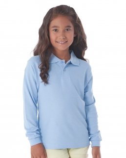 Polo bambino unisex maniche lunghe