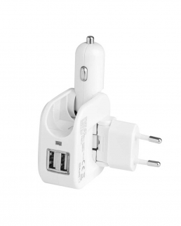 Caricatore universale con 2 uscite usb