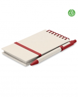 Notebook A6 cartone riciclato Mito set