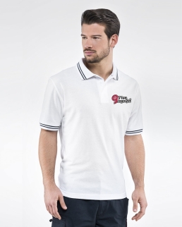 Polo Smith con colletto rigato