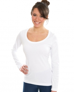 T-shirt donna Organic Deep Round LS