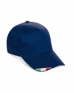 Cappellini 5 pannelli con bandiera italiana