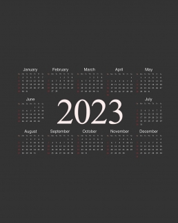 Calendario da parete foglio unico cm 42x59,4