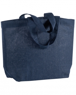 Shopper in cotone con soffietto da 120 gr