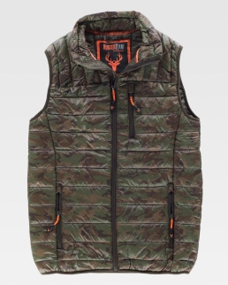 Gilet imbottito camouflage