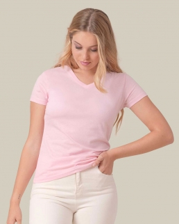 T-shirt regular lady comfort v-neck