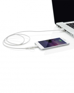 Cavo 2 in 1 con plug lightning e micro USB