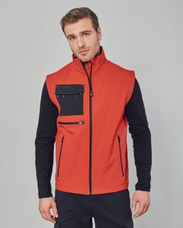 Gilet in soft shell a 3 strati impermeabile e traspirante Zermatt