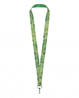 Lanyard Lana in PET riciclato  Stampa in Full color 25 mm