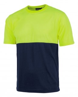 T-shirt bicolore manica corta alta visibilità