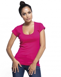 T-shirt a collo aperto Creta