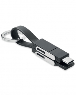 Portachiavi con cavo di ricarica 4-in-1 Key c