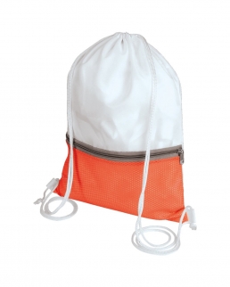 Zainetto con tasca colorata con zip