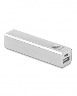 Power bank 2200 mAh in alluminio