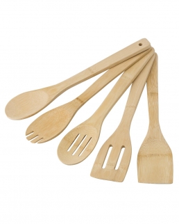 Set utensili per insalata in bamboo