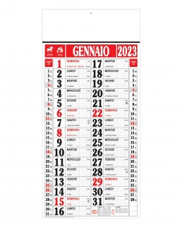Calendario olandese maxi quadrettato