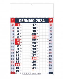 Calendario Olandese Quadrettato