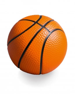 Antistress a forma di palla da basket.