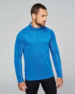 Felpa uomo running zip 1/4