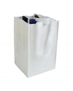 Shopper portabottiglie in propilene laminato 4 posti