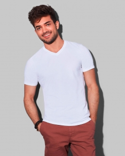 T-shirt Clive con scollo a V Elasticizzata