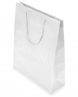 Busta regalo con soffietto in PVC 26 x 32 x 8.5 cm