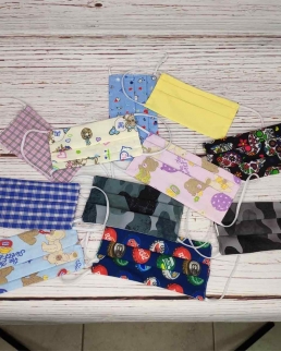 Mascherina Rettangolare in Cotone leggero 2 strati - Bambino