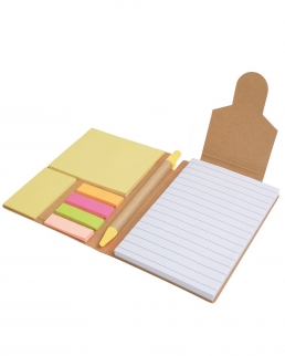 Block notes in carta riciclata con penna