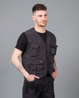 Gilet multitasche cotone Tasmania