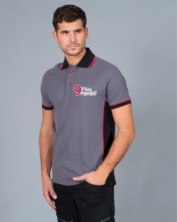 Polo manica corta con fascia laterale in contrasto Durban