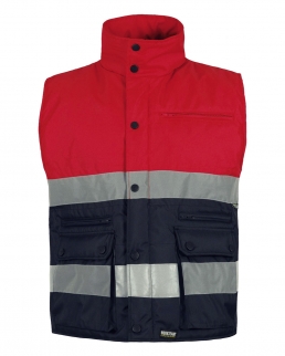 Gilet con chiusura a cerniera nascosta