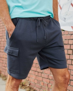 Pantaloncini corti in felpa stile cargo