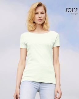 T-shirt donna slim girocollo Martin