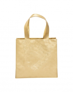 Mini shopper in TNT laminato metallizzata